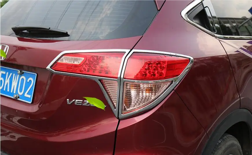 ABS Хром Передняя фара автомобиля+ задний фонарь Крышка лампы отделка для Honda VEZEL