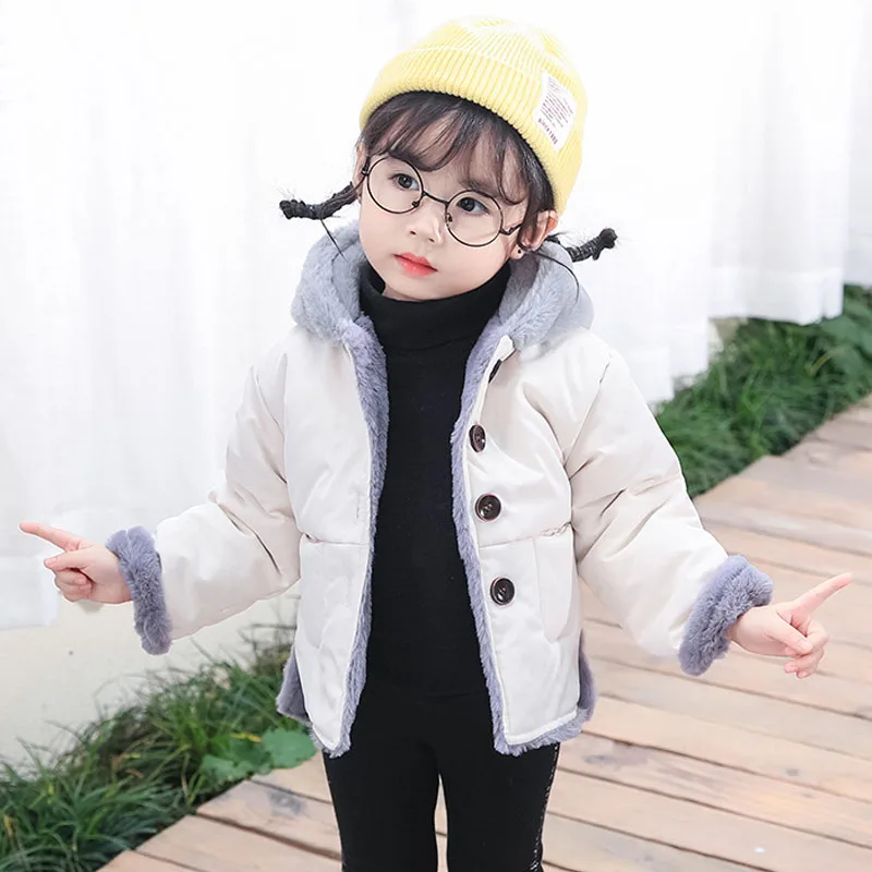 

YK4050 Baby cotton coat 2019 winter new baby quilted jacket boy plus velvet thick warm children's clothes