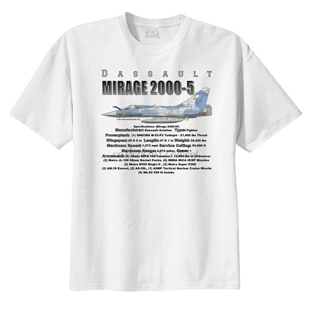 Футболка Dassault Mirage мужская с коротким рукавом тенниска из 2000 хлопка крутая майка