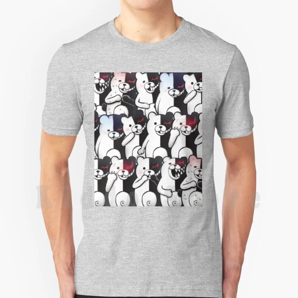 Maglietta Monokuma Fai Da Te Grandi Dimensioni 100% Cotone Danganronpa Monokuma Sprite Sprite