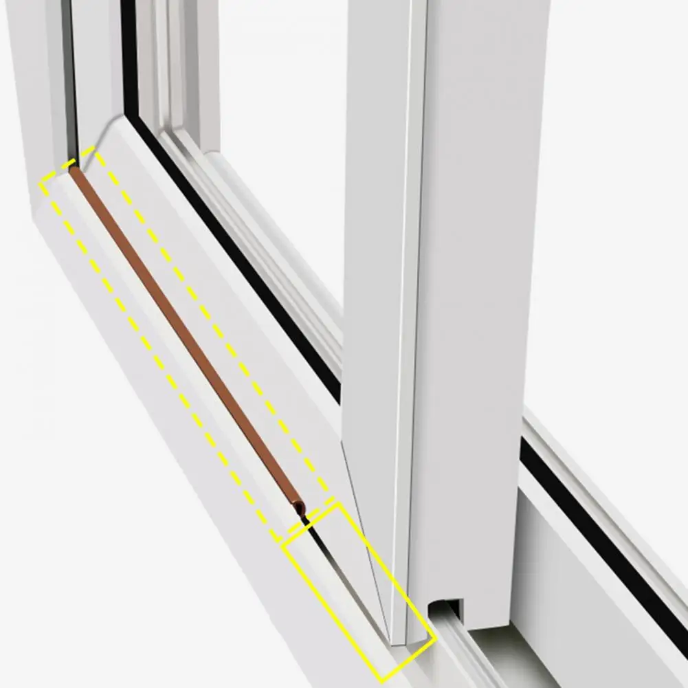 Sealing Strip Door Seal Strip Sealing Strip Tape Window Seal Strip Sealing Tape Sealing Strip Rubber Seal Strip Rubber Door Weatherstripping Door Weatherstripping 10m Resilient Sound-proof Rubber Universal Long Door Stop Tape for Sliding Door Window Anti-Collision Rubber Strip