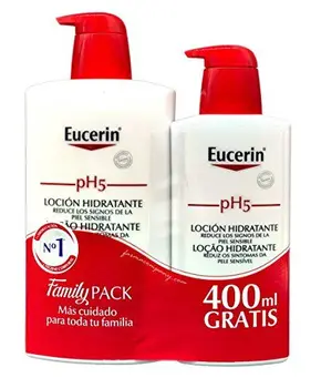 

Eucerin Family Pack Ph5, Locion 1000 ml y Locion 400 ml, total 1400 ml