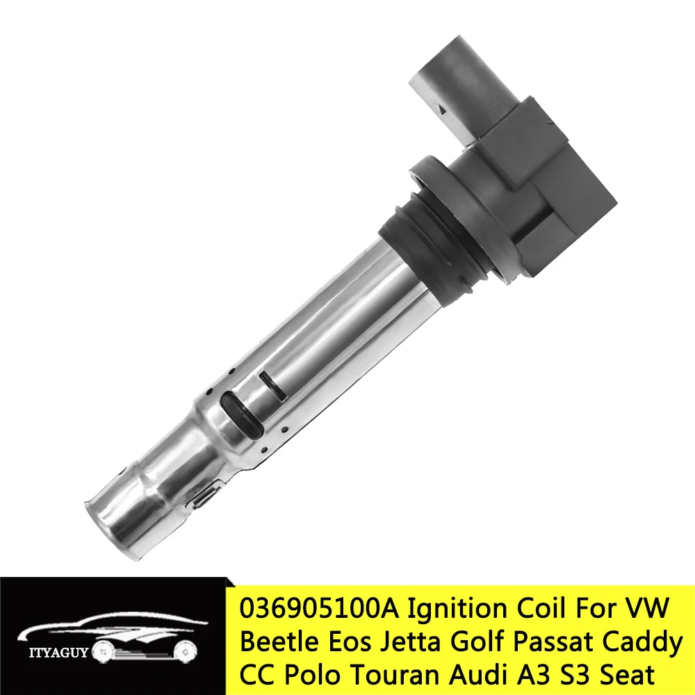 Катушка зажигания 036905715A 036905715C для VW Beetle Eos Jetta Golf Passat Caddy CC Polo Touran Audi A3 S3 Seat 036905715F |