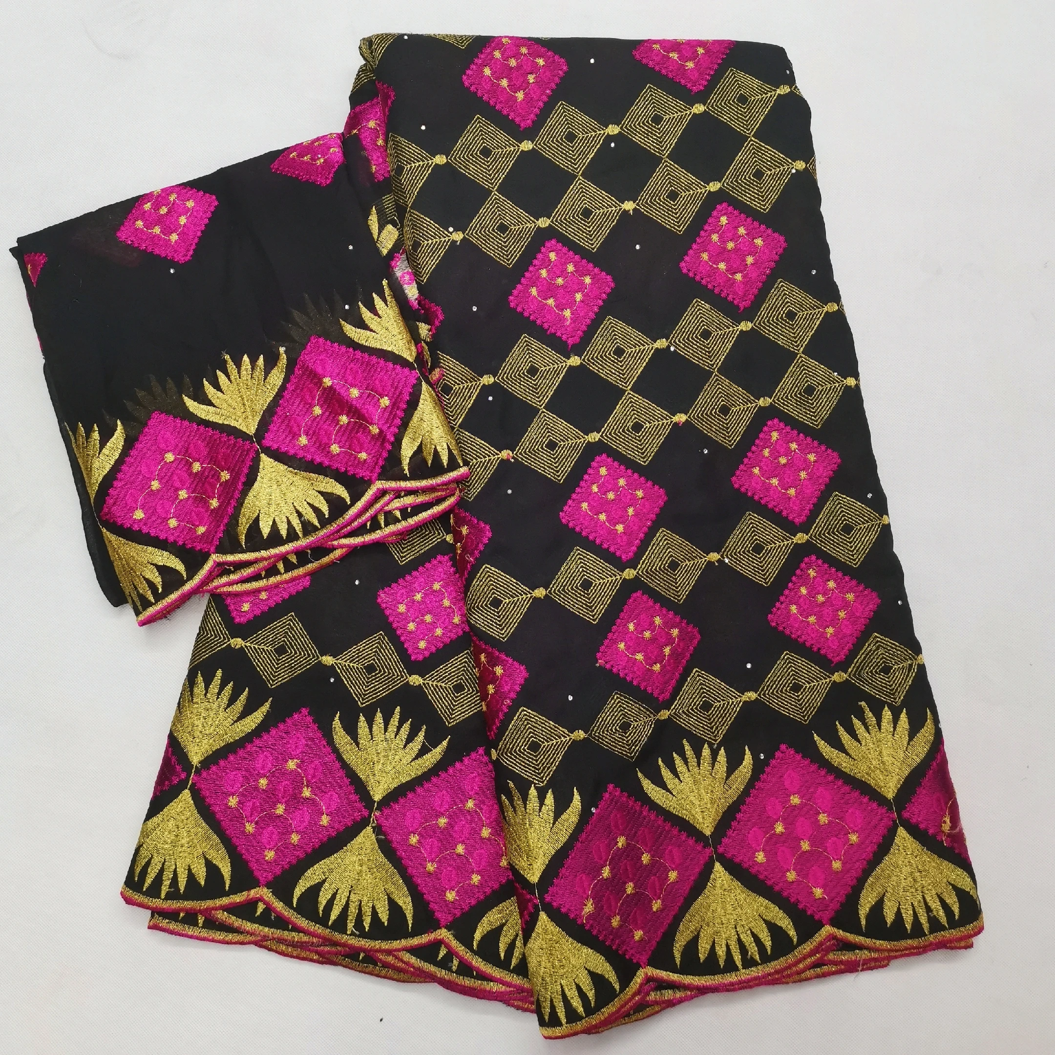 

Newcoming fashion style cotton lace fabric 5+2yards swiss voile lace fabric for dress sewing A32NO263