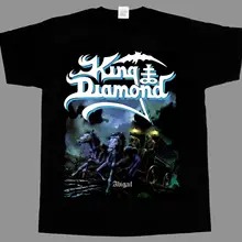 Новая Черная футболка с коротким/длинным рукавом KING DIAMOND