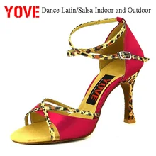 YOVE стиль LD-1001 танцевальная обувь Бачата/Сальса Танцевальная обувь женская танцевальная обувь