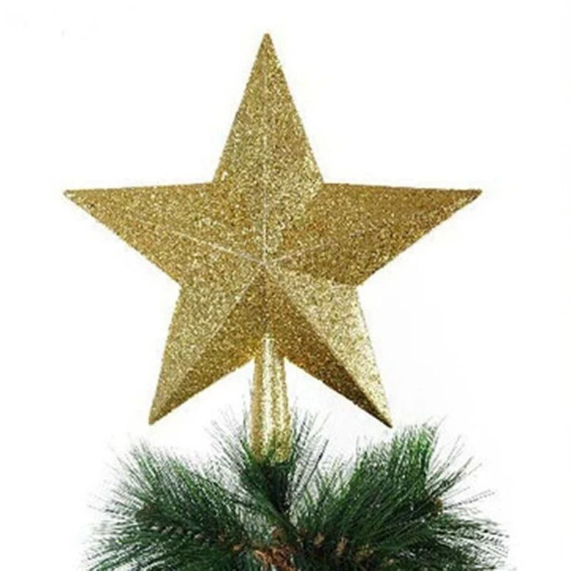 Украшение для рождественской елки, Рождественская блестящая Звезда, устойчивая к осколкам, пластиковая Праздничная Рождественская елка, украшение, подарок, вечерние принадлежности
