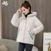 GRELLER Women Winter Jacket Slim Parkas Patchwork Thicken Warm Coat Hooded Female Down Cotton-padded Short Winter Jacket Coat ► Photo 1/6