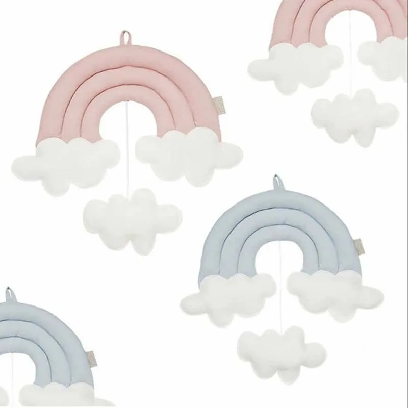 Kids Room Decoration Nordic Handmade Cloud Wall Hanging Decor For Kids Nursery Room Rainbow Hanging Baby Photography Props Decor