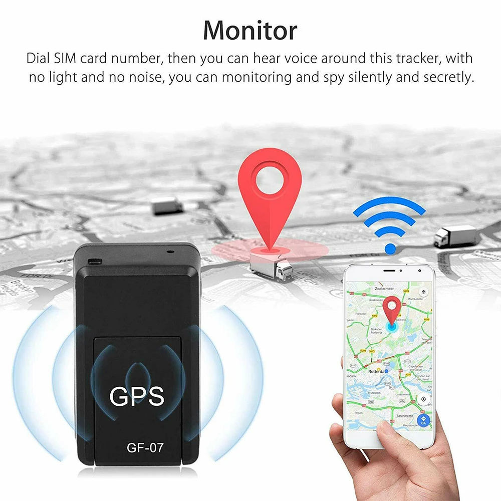  Vehemo Kunststoff Tracker Auto Mini GPS Tracker Auto Mini GPS Tracker Durable Magnetic GPS Locator 