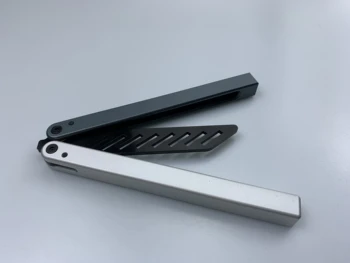 

Butterfly Trainer Knife Blade 420 steel Handle Knife Not Sharp Camping Hunting Knife Pocket Knife