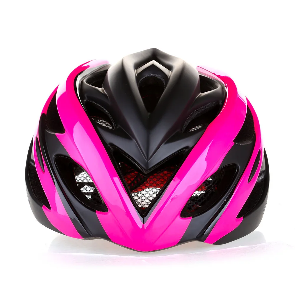 pink road bike helmet