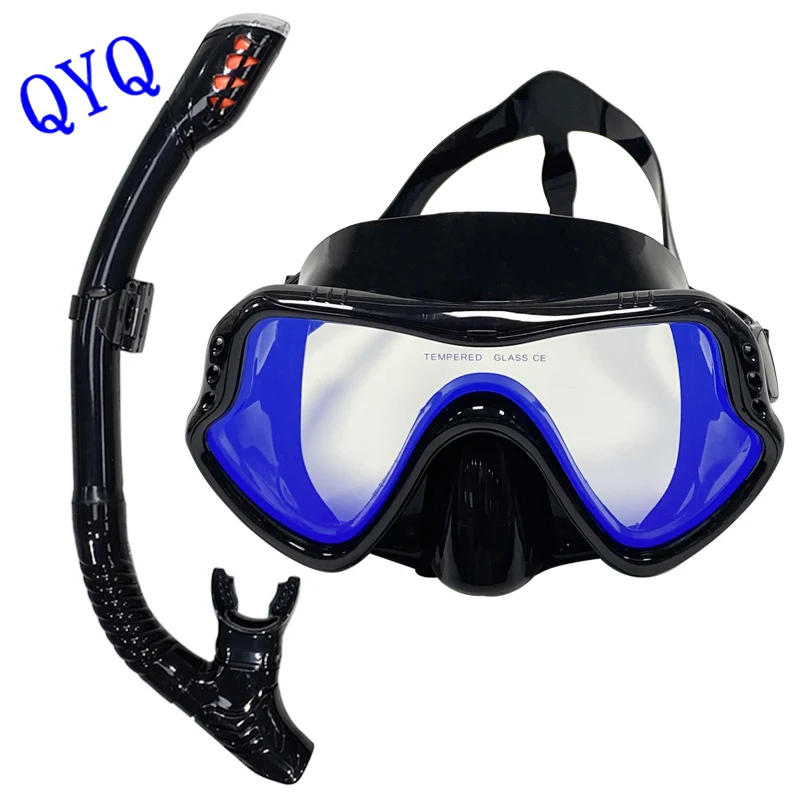 Professional diving mask snorkeling suit adult silicone skirt goggles glasses swimming equipment.