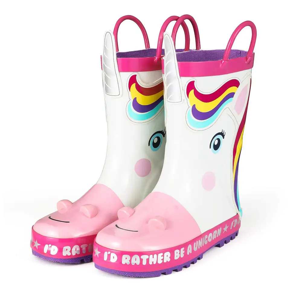unicorn rubber boots