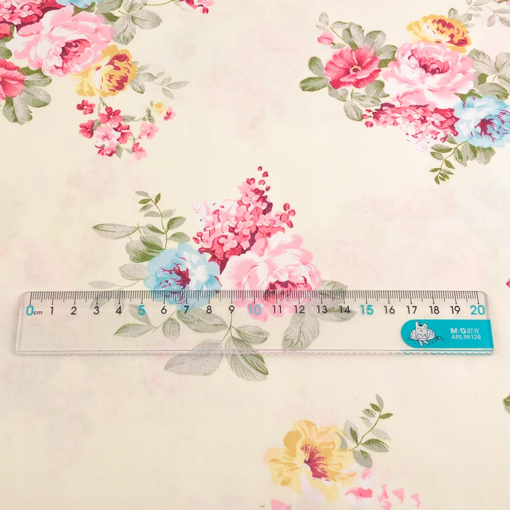 Rose Floral Baumwolle Stoff Patchwork Quilten Nähen Tuch Handwerk Bettwäsche Dekoration Teramila Stoffe Tissue Kleidung Zu Hause – Detail 26