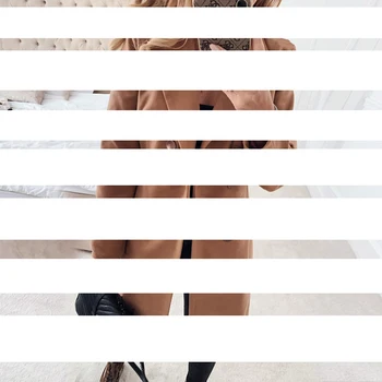 חורף מעילי מעילי נשים טור כפתורים כפול ארוך מעיל אלגנטי וינטג מעיל נשי בתוספת גודל חם שחור בלייזר מעיל