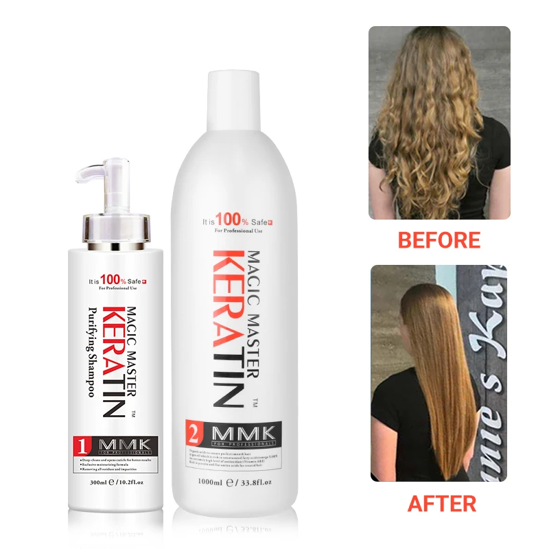 Christmas 1000ml Without Formalin Brazilian Keratin Treatment +300ml  Purifying Shampoo Straighten And Treatment Damage Hair - Hair & Scalp  Treatments - AliExpress