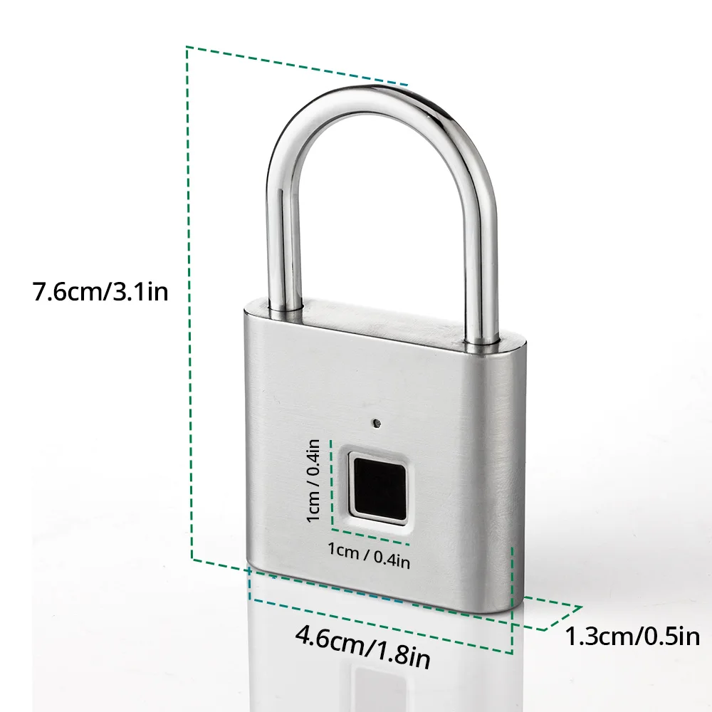 Умный Замок с отпечатком пальца, USB Перезаряжаемый замок с отпечатком пальца, быстрая разблокировка, цинковый сплав, металл, саморазвивающийся чип для двери, багажа