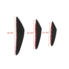 Передний автомобильный бампер универсальный модифицированный Карбон волоконный воздушный нож украшение помехи Красивая доска окруженный воздушный нож 6-Piece Spoi
