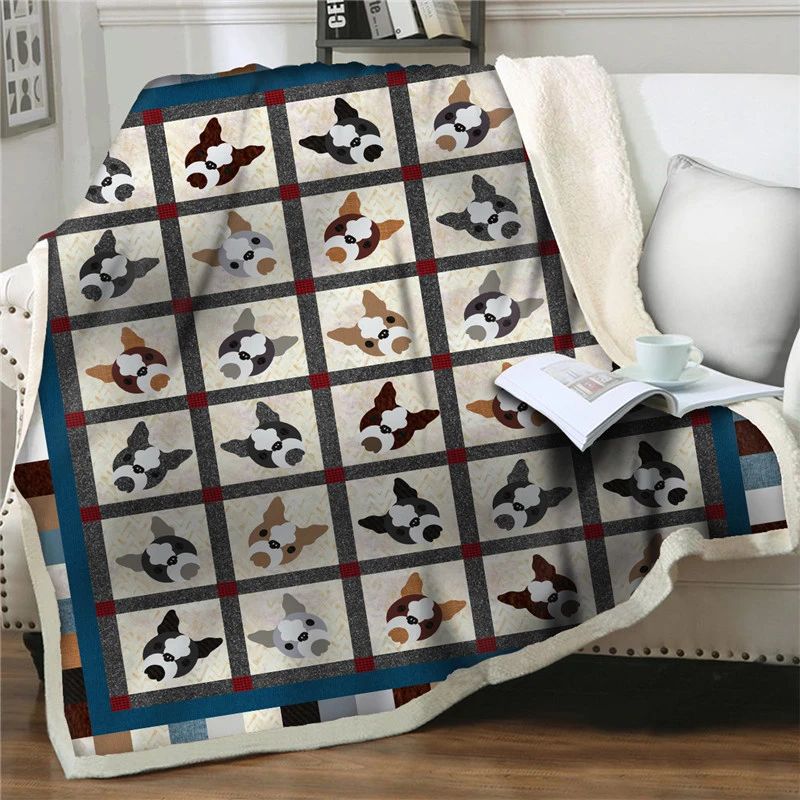 

Креативные одеяла с 3D рисунком головы собаки для кроватей, модное плюшевое одеяло из шерпы, толстое одеяло для сна для взрослых и детей