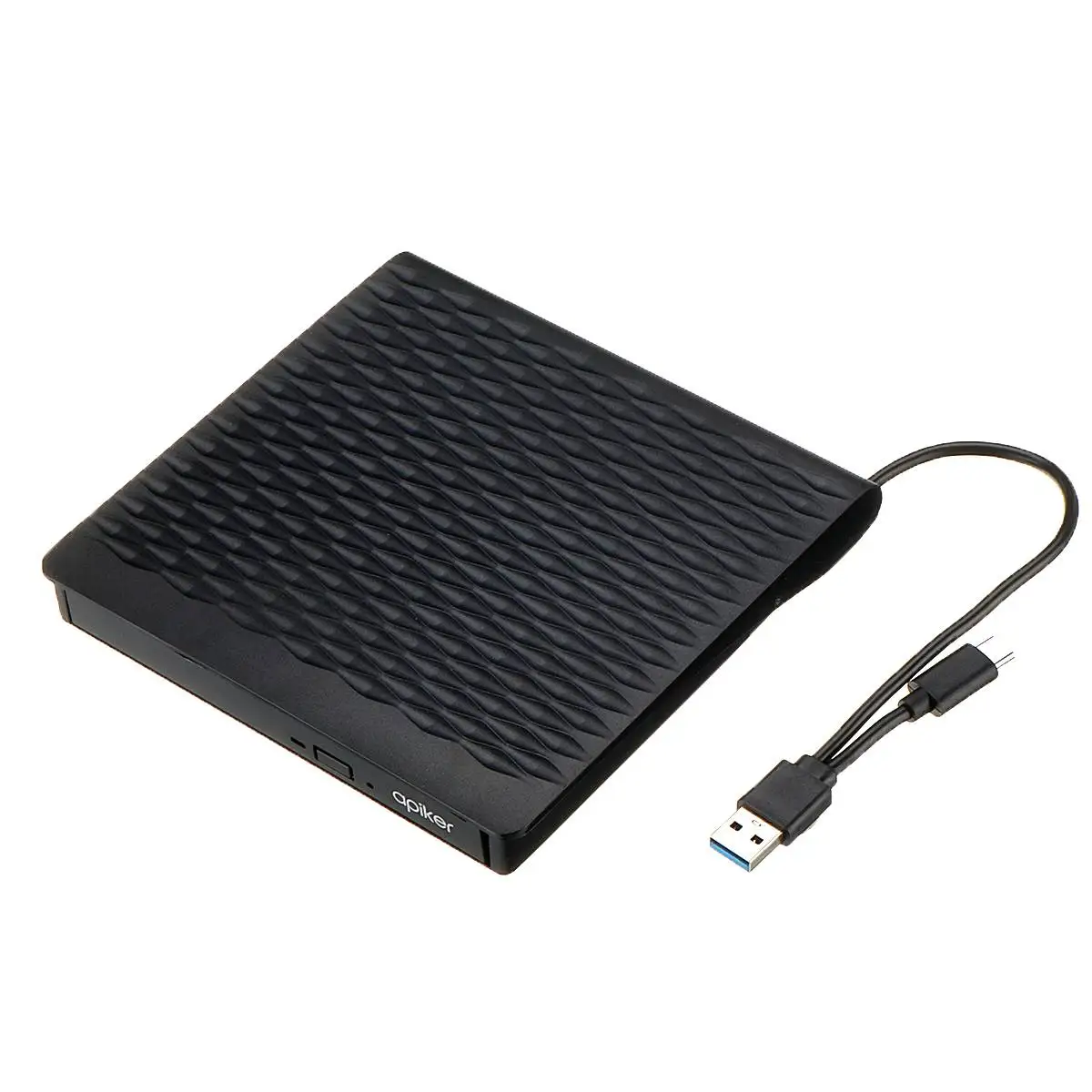 Whitr Внешний CD DVD привод Тип C USB 3,0 Оптический привод для ноутбука Настольный Windows портативный тонкий DVD-RW горелки плеер писатель перезаписывающее устройство - Цвет: Whitr