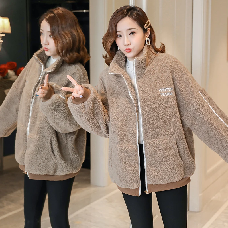 Autumn Winter Fleece Maternity Jacket Coats Baby Carrier Jacket Clothes for Pregnant Women Korean Fashion Pregnnancy Scarf