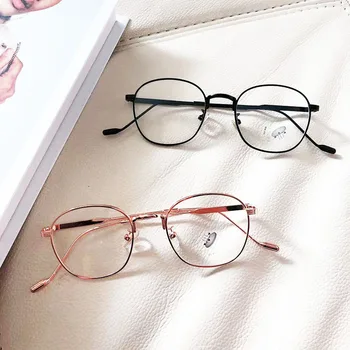 

Computer Glasses Anti Blue Ray Glasses Blue Light Blocking Glasses UV Blocking Gaming Filter Oval Metal Spectacles Square