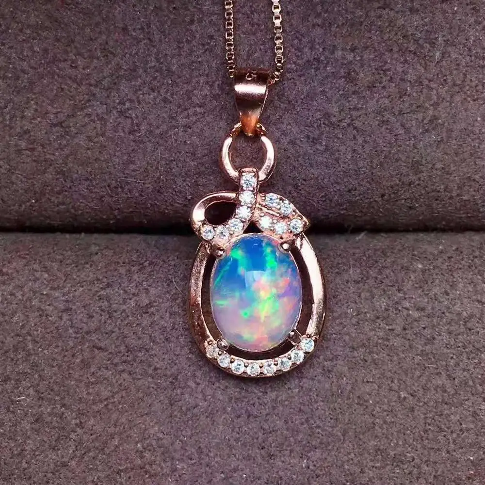 NATURAL ETHIOPIAN WELO FIRE OPAL 925 silver Ring Pendant Earring Set