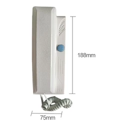 Kit mains libres pour le bâtiment, interphone téléphonique à 2 fils, appareil sans vision, multi boutons 