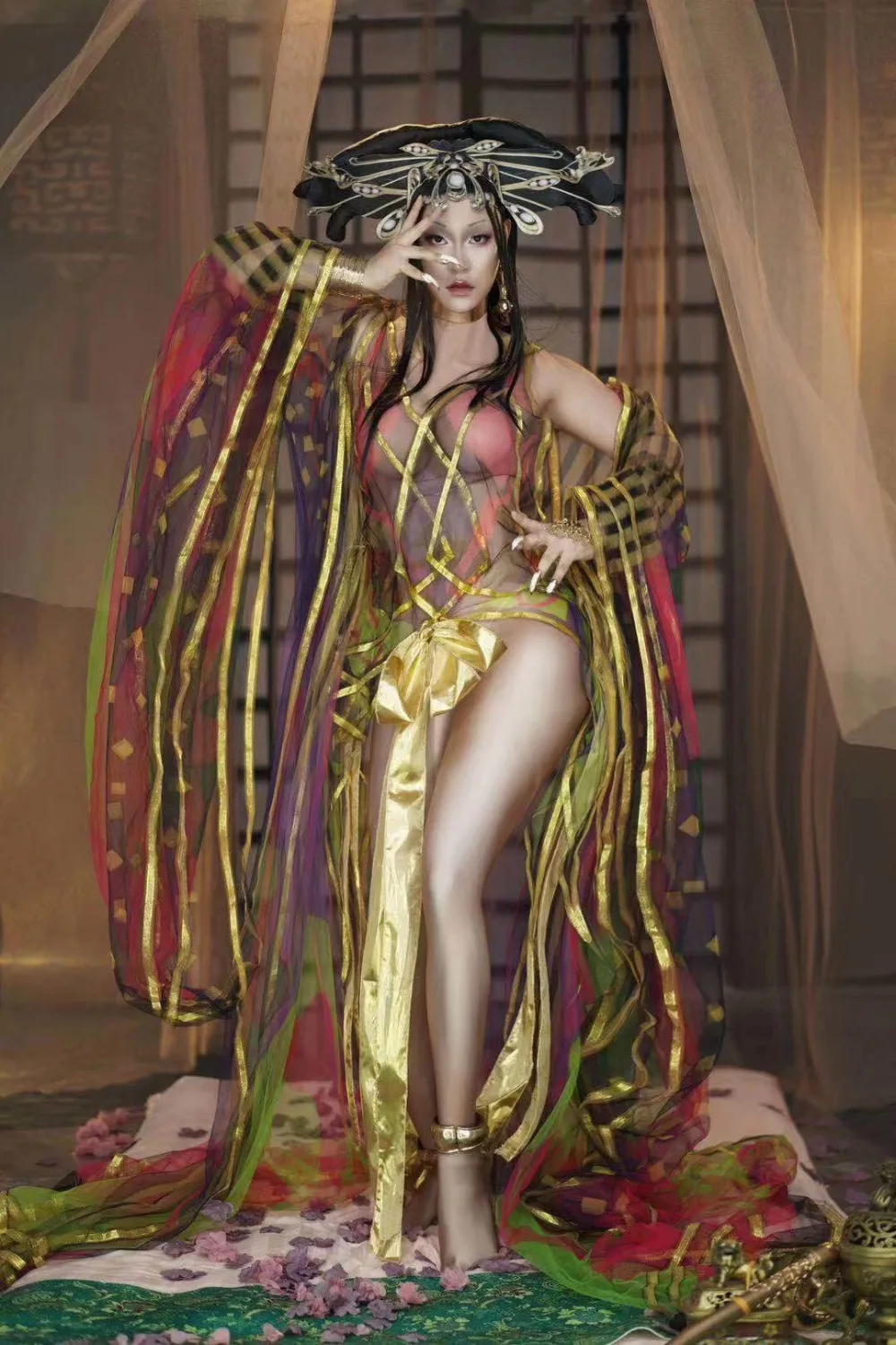 Женский певец праздничный костюм китайский стиль Сексуальная сценическая одежда для женщин Gogo танцор Rave одежда DQL2425