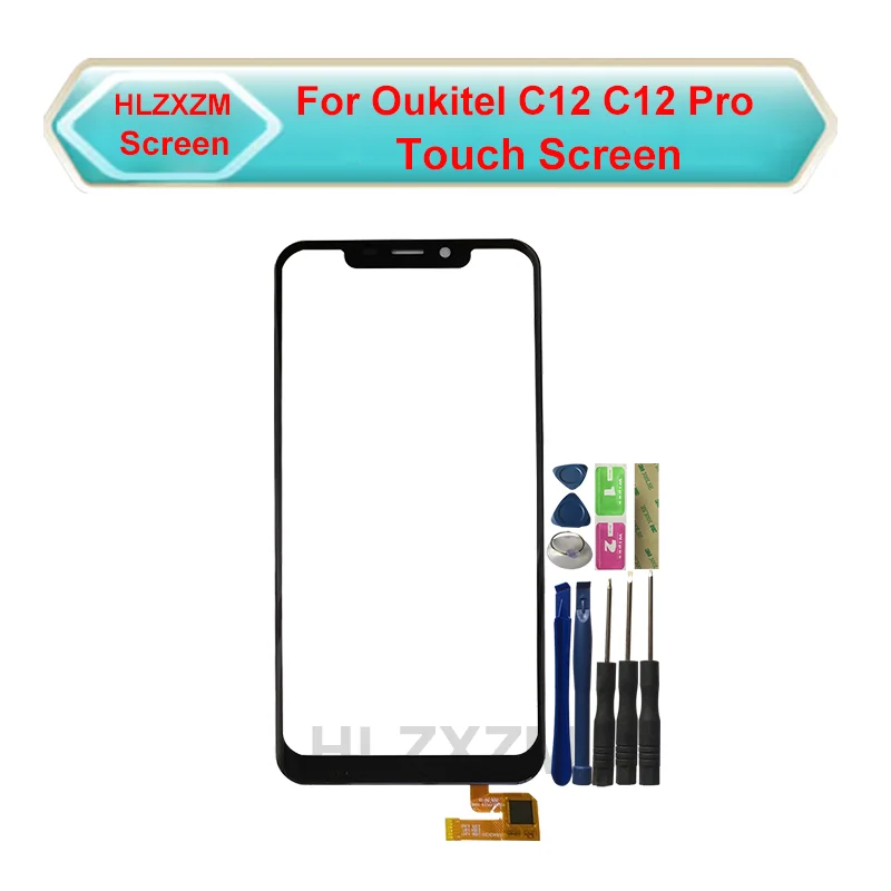 Сенсорный экран для Oukitel C12 Pro 5 шт. без ЖК-дисплея дигитайзер сенсор Замена с