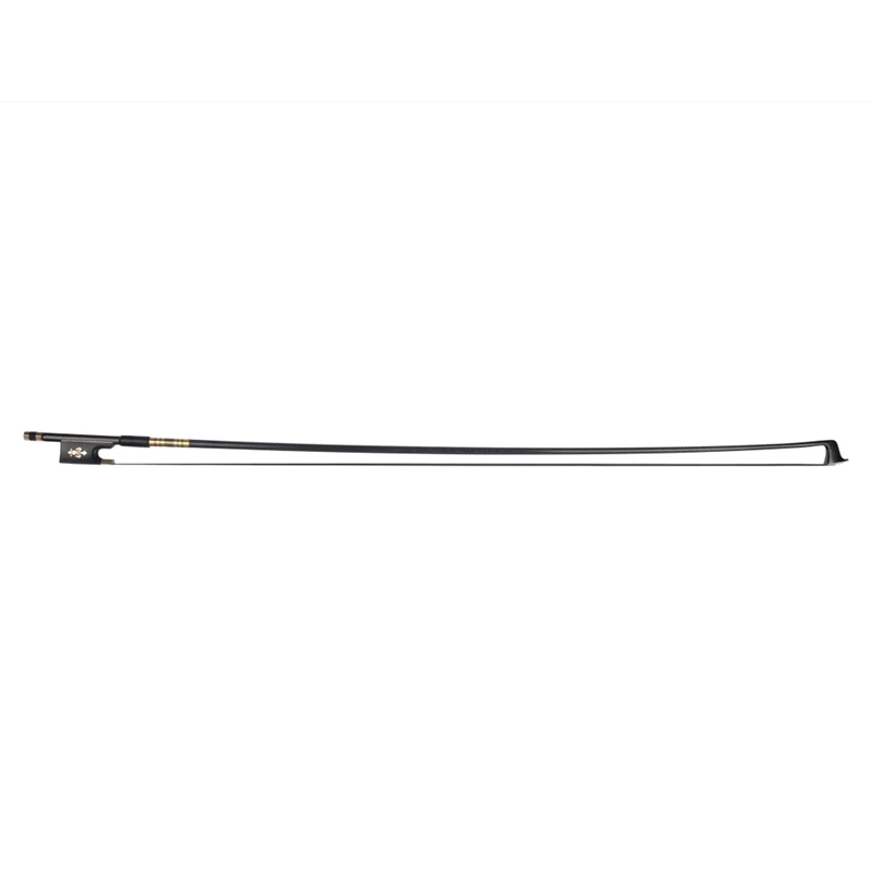 

Violin Bow 4/4 Carbon Fiber Violin Bow Round Stick Ebony Frog Well Balanced for 4/4 Violin