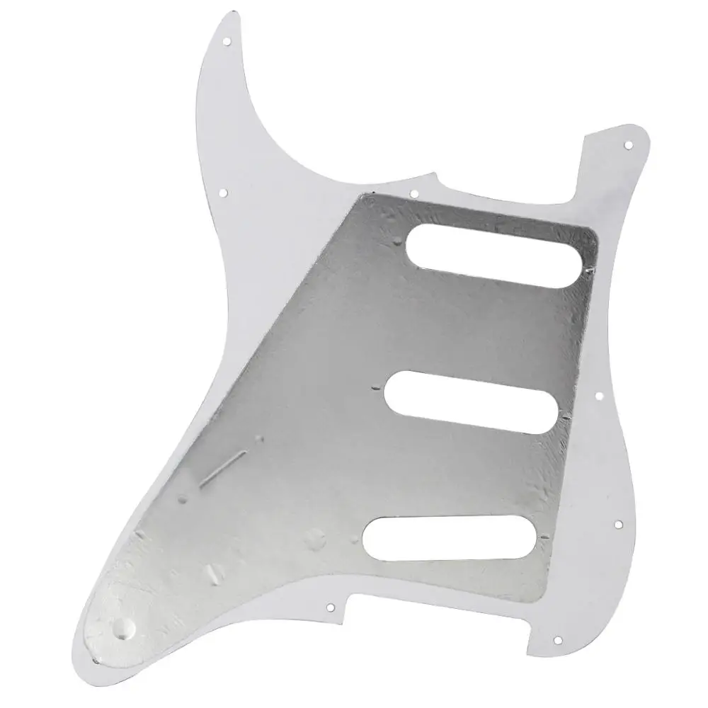 FLEOR деревянные цветные Запчасти для электрической гитары 11 отверстий SSS Pickguard скретч пластина с винтами для струнной гитары