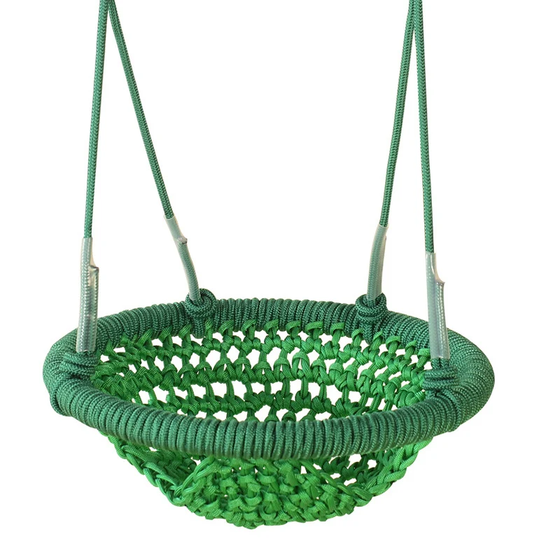 Nest Swing Chair Baby Garden Weaving Seat Swing Toys Kids Playground Outdoor Equipment Playset Hanging Rope Net Chair 5