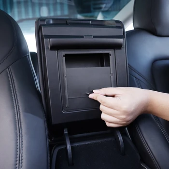

For Tesla Model 3 Armrest Box Storage Organizer Containers Hidden Holder box Auto Armrest Box 2017 2018 2019 Car Accessories