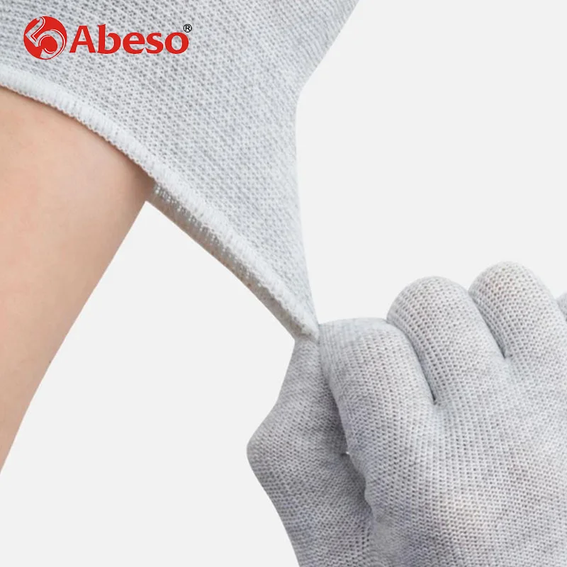 Abeso 10 пар хлопчатобумажные рабочие перчатки антистатические Термостойкие антистатические устойчивое ремонт сварочные защитные перчатки A3002