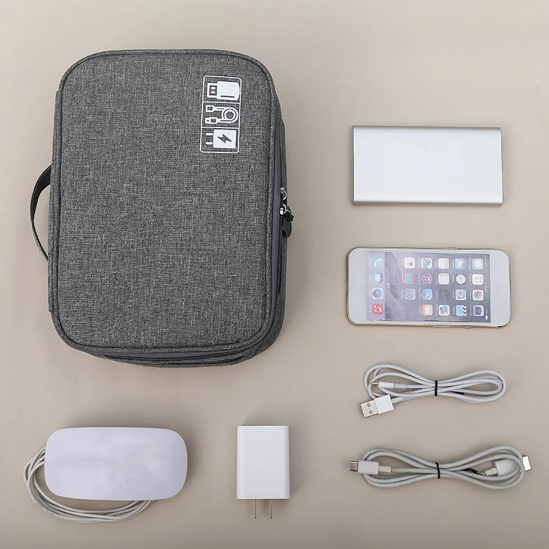 

DINIWELL Portable Power Source Storage Bag Digital Cable Data Line Storage Bags Earphone Pouch Outdoor Travel Organizer