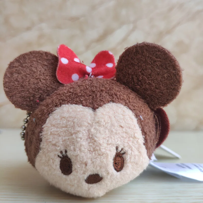 2pcs Lot Christmas Mickey Minnie  Tsum Tsum Soft Stuffed  plush Toy Doll 3 ½" 