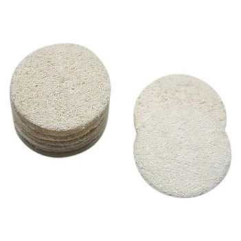 

50 5.5cm Round Loofah Loofah Loofah Makeup Remover Facial Skin Disc Pad Facial Cleansing Brush
