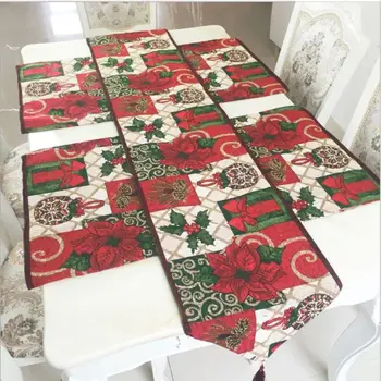 

Christmas Table Runner Dust Proof Covers Xmas Christmas Decoration for Home New Year Table Cloths 634E
