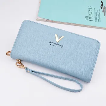 

New Ladies Purses Female Leather Wallets Women Long Zipper Purse Woman Wallet Card Holder Clutch Femme High Quality Wallet Case