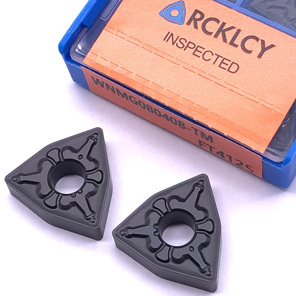 

10pcs WNMG080408 TM FT4125 Carbide Inserts High Quality latter Cutting Turning tools TNMG332 CNC Tool