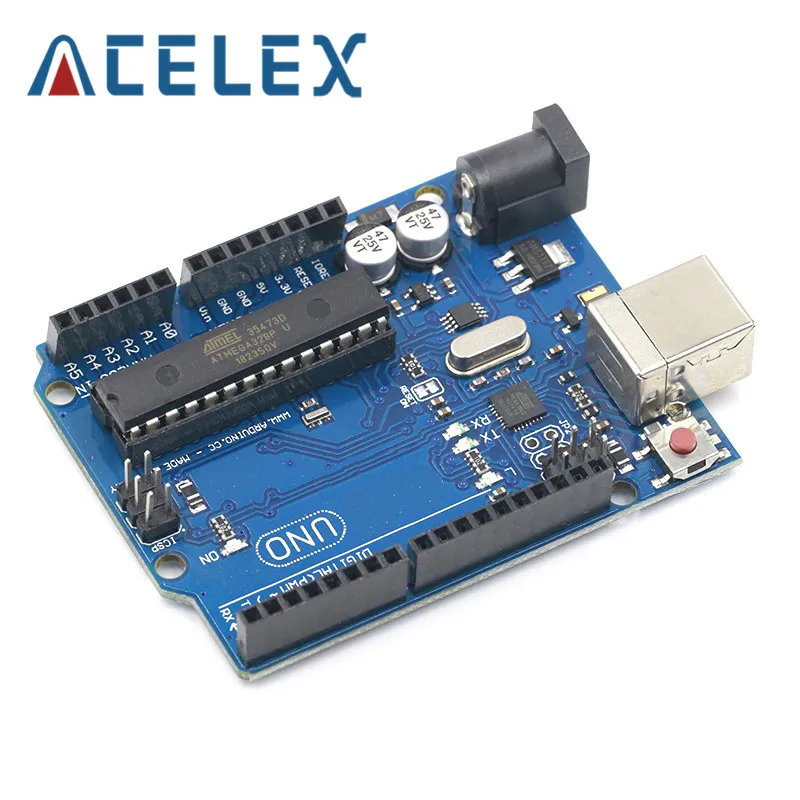 Uno r3 MEGA328P ATMEGA16U2 (с логотипом) совместим с Arduino 1 компл.|Детали и аксессуары для