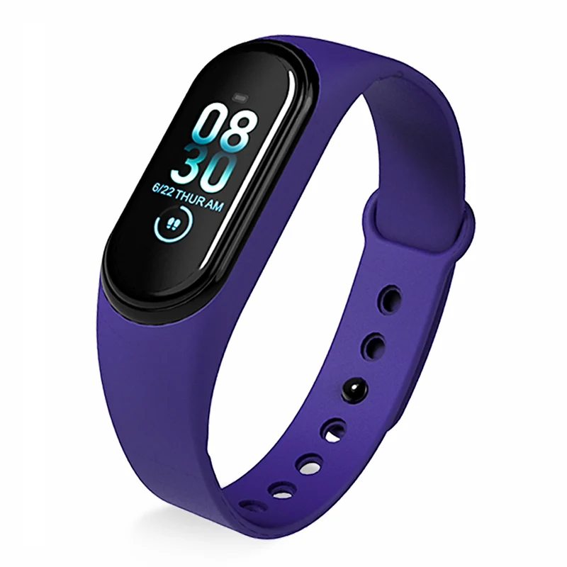 M4 спортивные Смарт-часы Smartwatch кровяное давление монитор сердечного ритма для женщин мужчин фитнес-браслет с зарядным устройством - Цвет: Blue