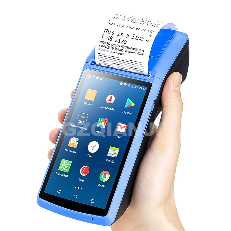 PDA Wifi портативный терминал POS Android PDA устройство Bluetooth термальный принтер 58 беспроводной портативный терминал PDA, камера мобильных устройств - Цвет: PDA