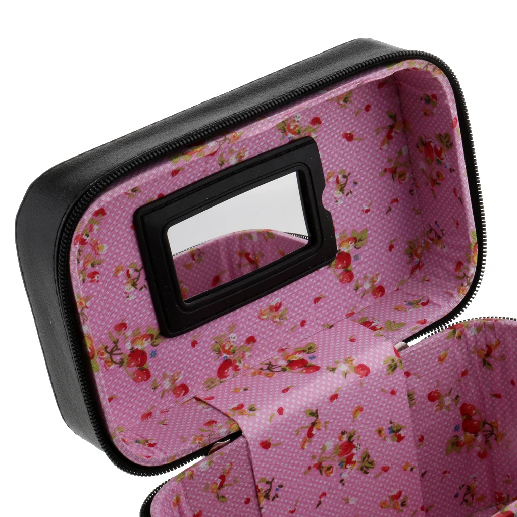 Portable Handbag Zipper Makeup Cosmetic Organizer Storage Case Box Travel Portable Handbag Zipper Makeup Cosmetic Organizer Storage Case Box Travel