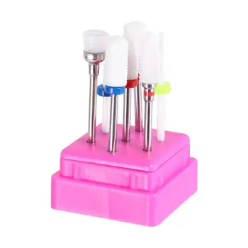

7Pcs Manicure Quartz Drill Head Set Nail Grinding Head Kit Cuticle Clean Tool for Salon Women