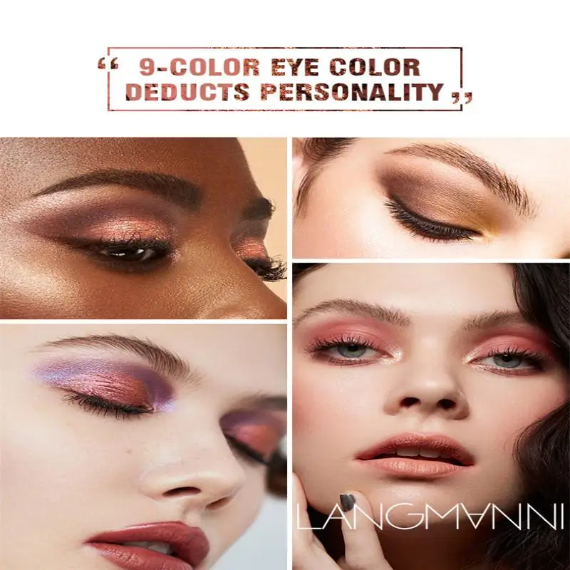 

Powder 9 Colors Matte Makeup Shimmer Nude Eyeshadow Palette Eye Pigmented Powder Make Up New Warm Earth Color Eyeshadow