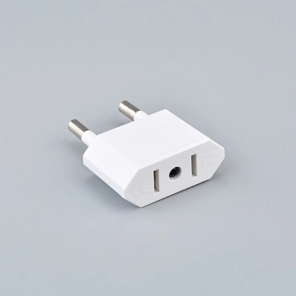 EU Plug Adapter CN US To EU European Electrical Socket Power Adapter Pure Copper 2 Round Pin Euro Europe Power Plug Converter power supply adapter