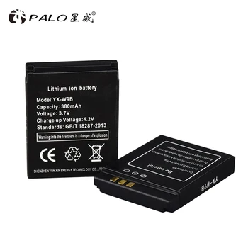 

PALO rechargeable smart watch battery For Smart Watch DZ09 SmartWatch Battery Rechargeable 3.7V 380mAh for DZ09 QW09 W8 A1 V8 X6